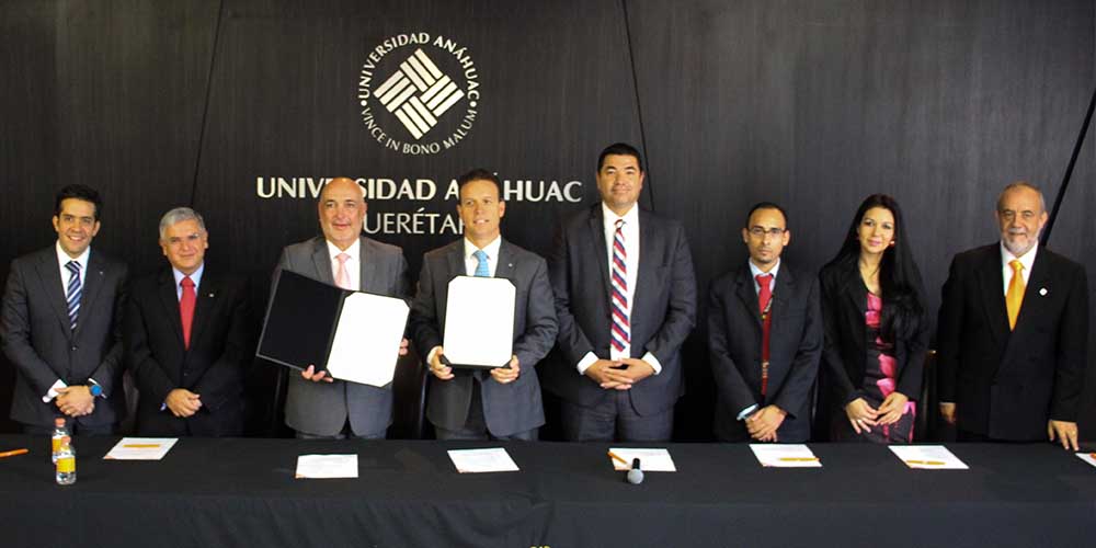 Firma Universidad Anáhuac Cátedra Corporativa con Televisa Querétaro 