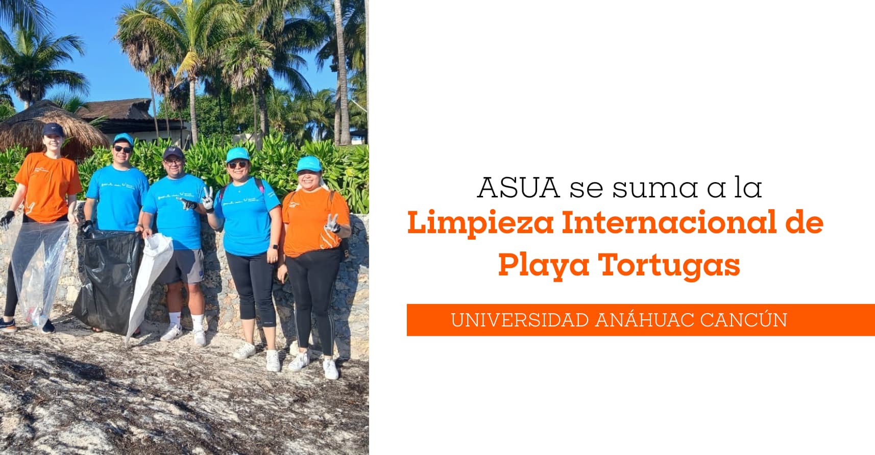 ASUA se suma a la limpieza internacional de playas en Playa Tortugas