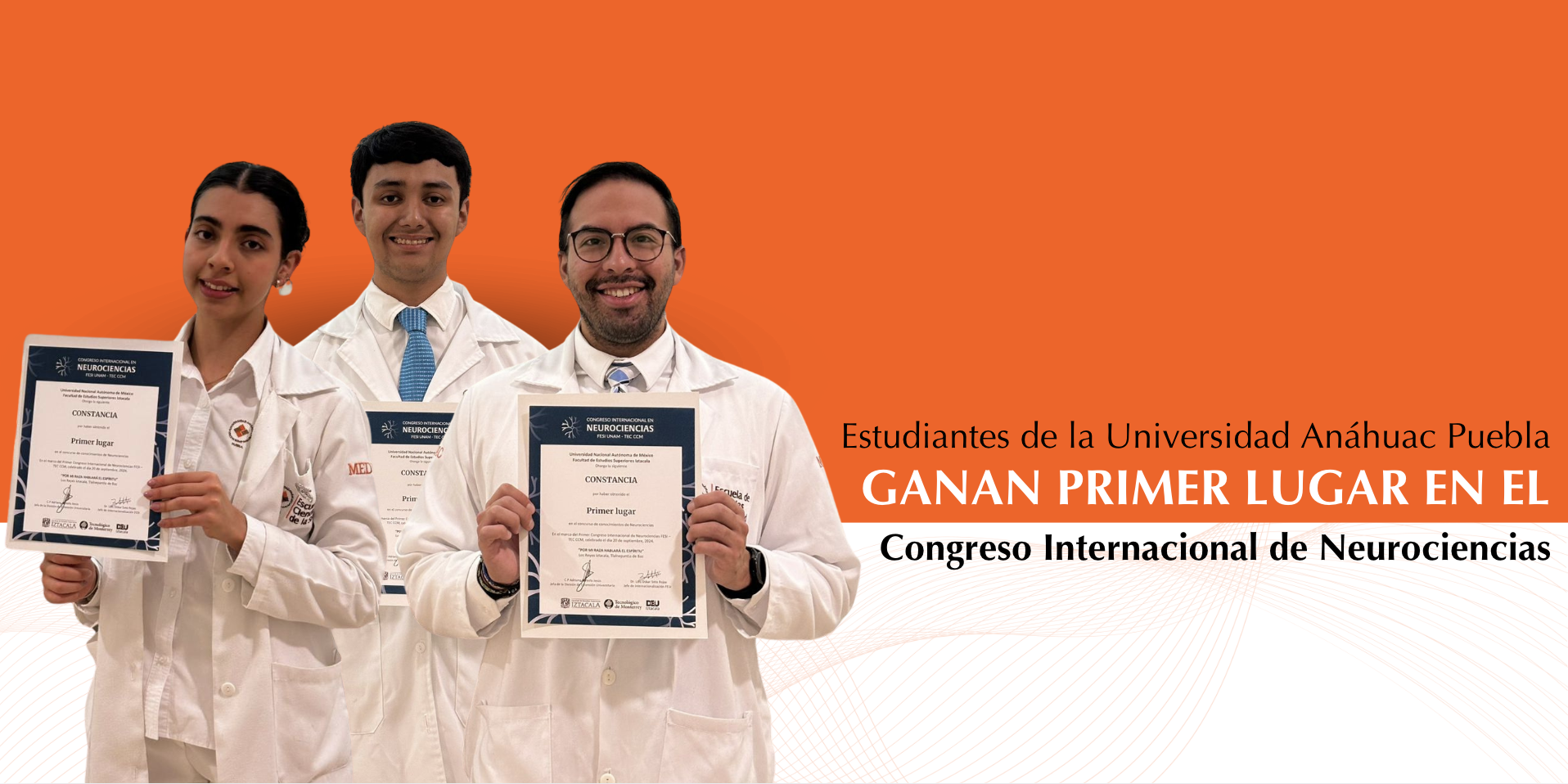 Students from Anáhuac University Puebla win first place at the International Congress of Neurosciences 