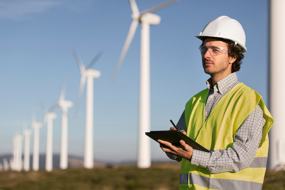 ingeniero ambiental en campo de energia eolica