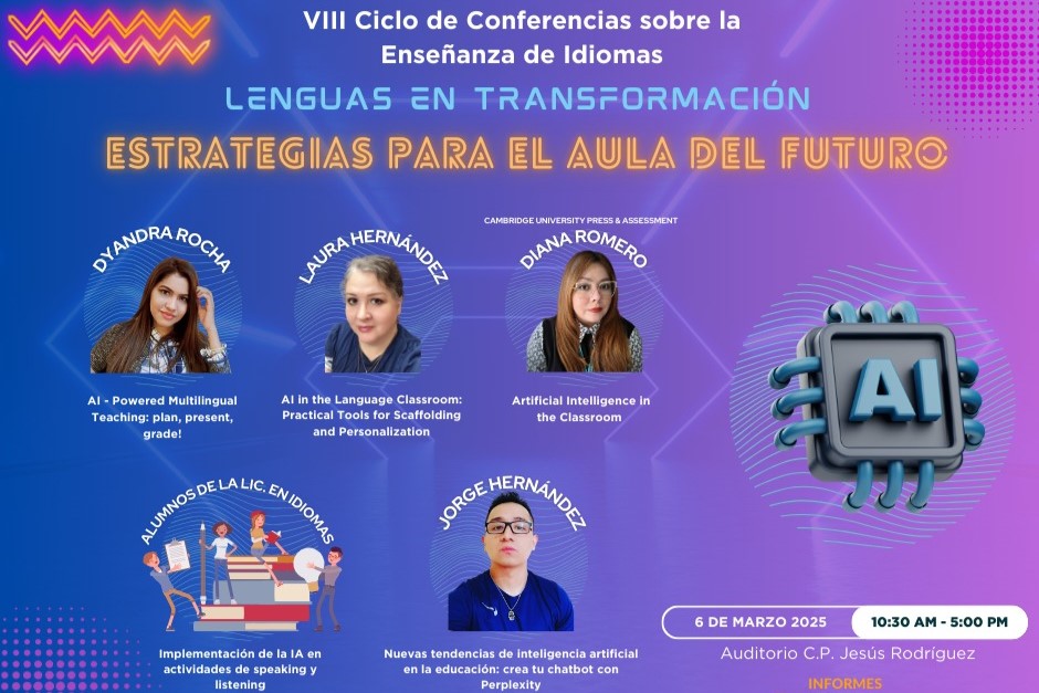 Publicidad del Ciclo de Conferencias sobre la Enseñanza de Idiomas