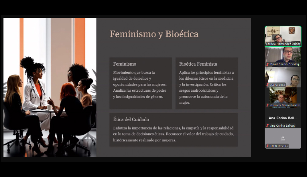 SIB: conferencia magistral ''La perspectiva de género en la bioética: ¿Dilemas éticos en la atención clínica?''