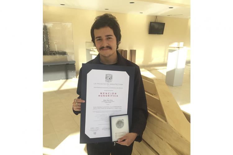 Alumno de Arquitectura es reconocido en el concurso Alberto J. Pani de la UNAM 