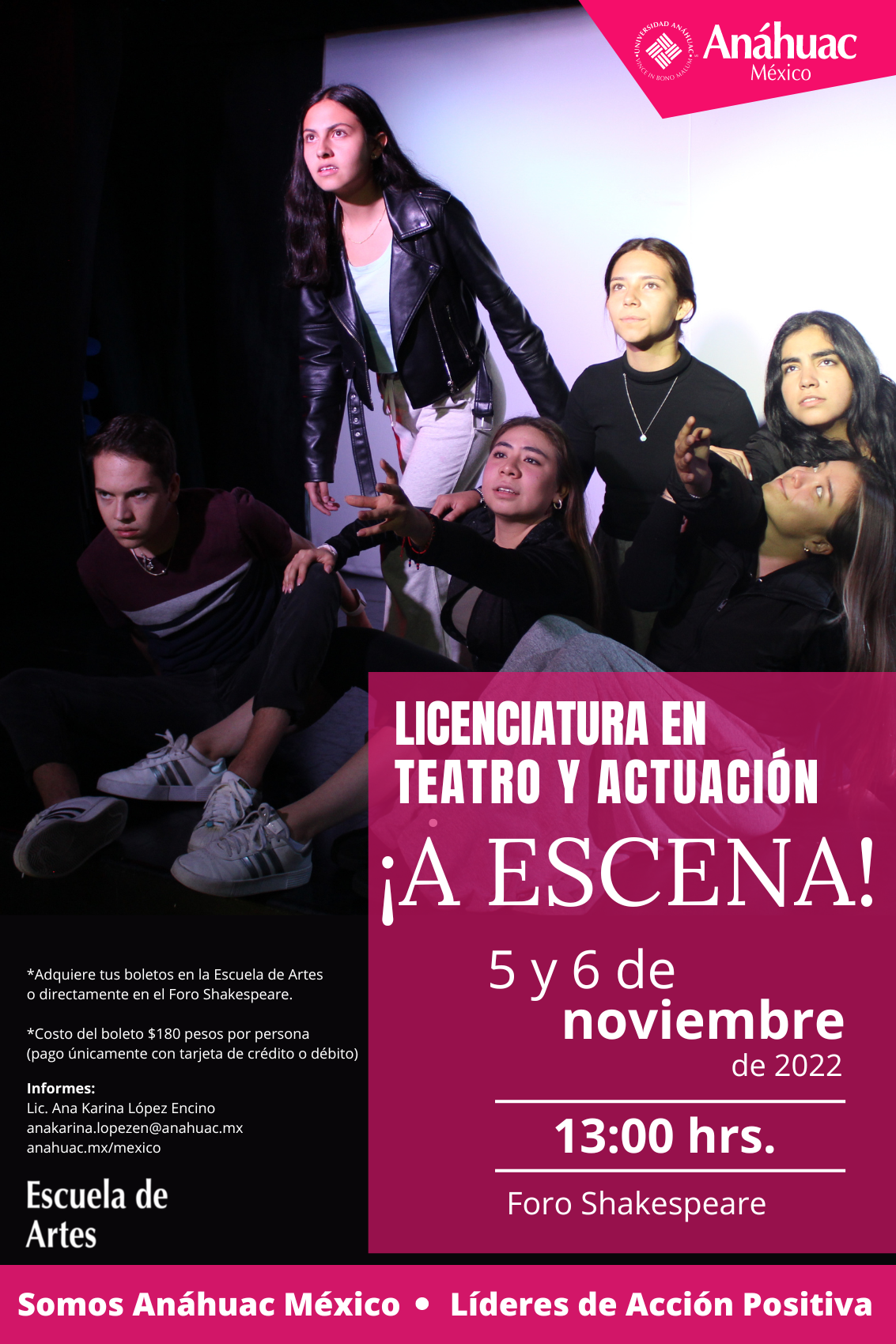 Licenciatura En Teatro Y Actuación ¡a Escena Escuela De Artes 2424