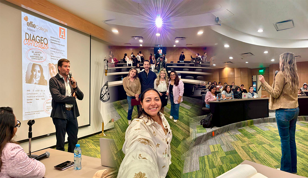 Integrantes de Effie College y AVE fortalecen la formación estratégica de alumnos de Publicidad
