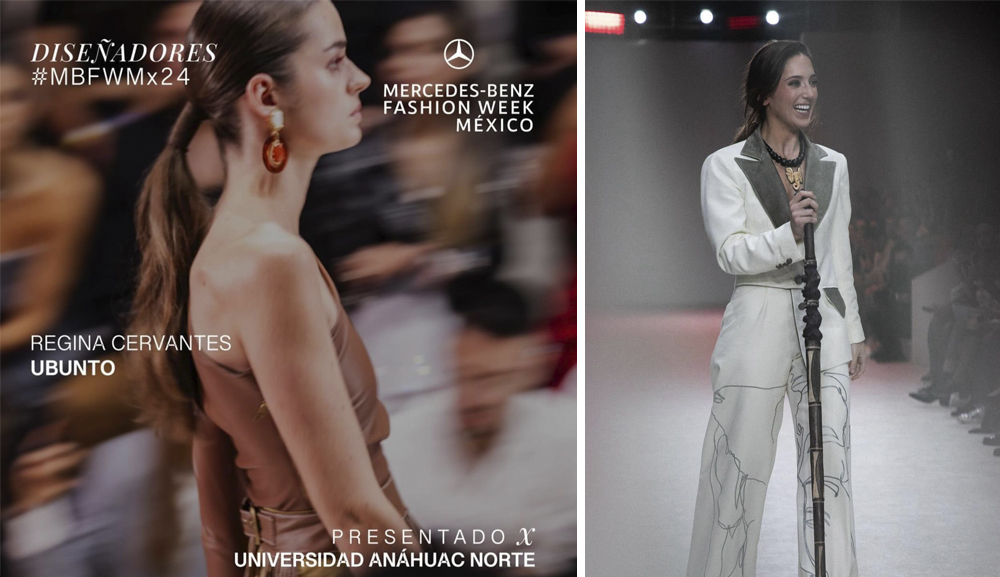 Regina Cervantes Castillo, presente en la Mercedes Benz Fashion Week México 2024