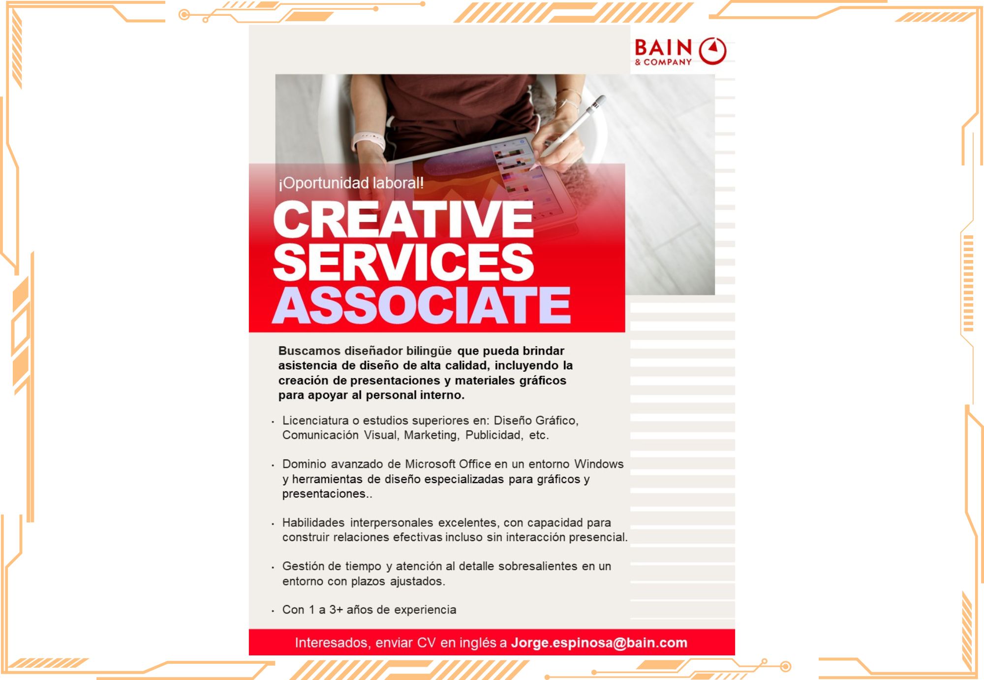 BAIN & COMPANY | Creative services associate