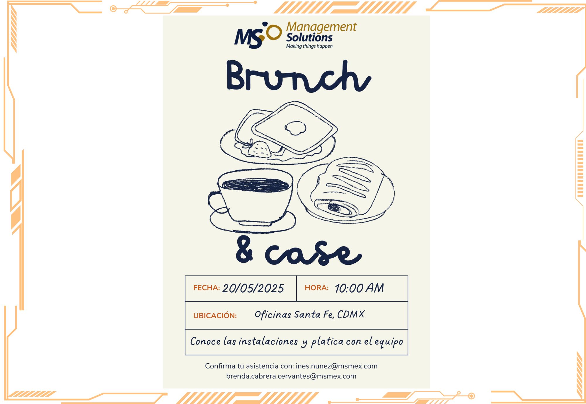 Asiste al Brunch & Case de Management Solutions