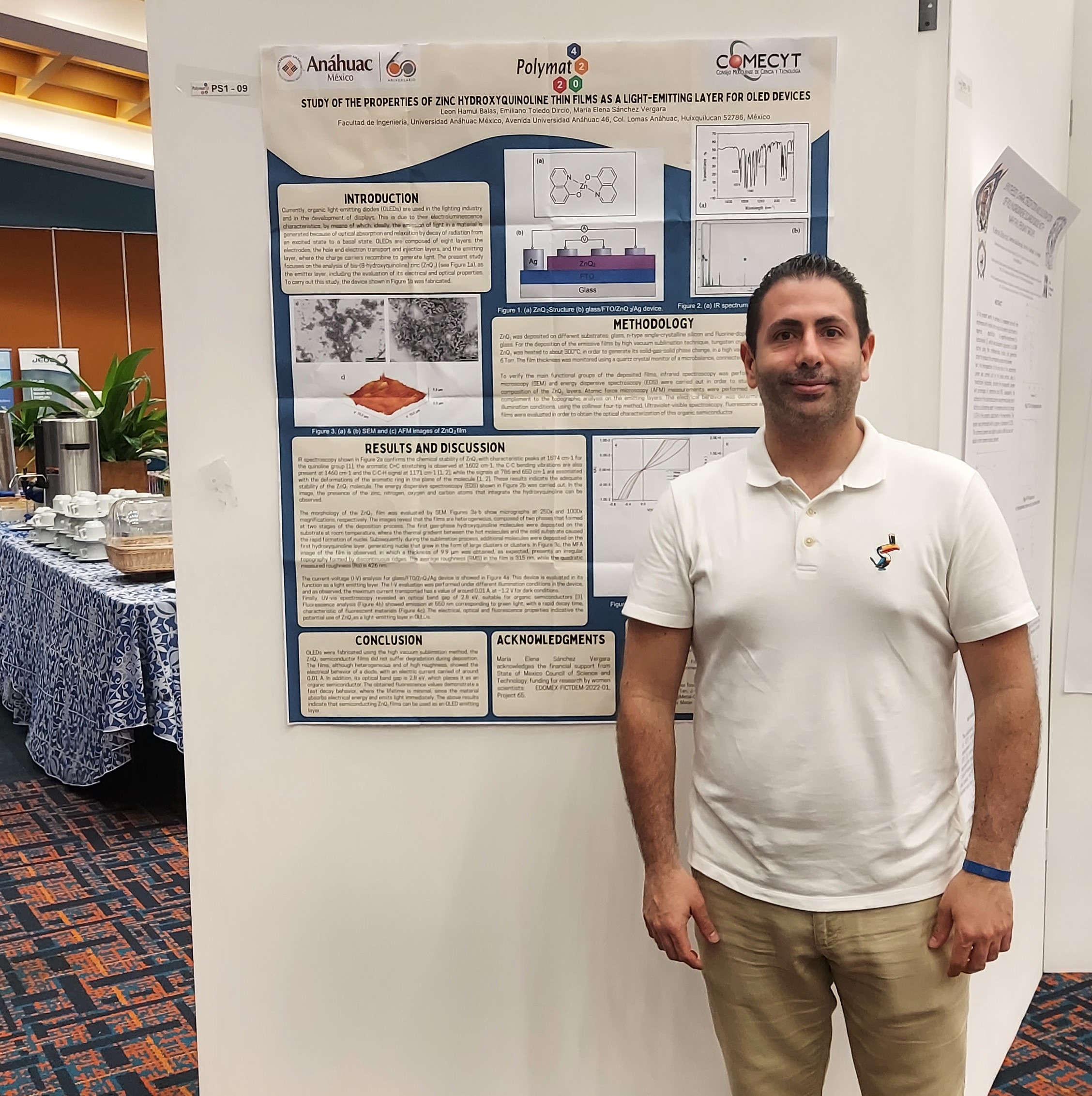 Investigador de Ingeniería participa en el congreso internacional POLYMAT 2024