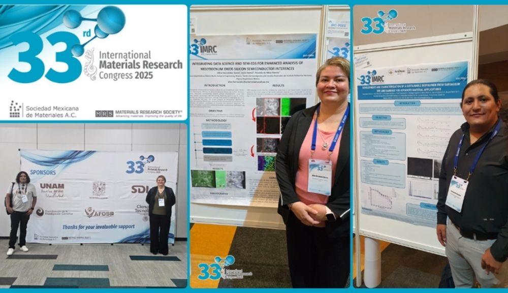 Anáhuac presente en congreso internacional de materiales con investigaciones sustentables.