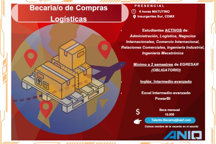 ANIQ | Becario de Compras Logísticas