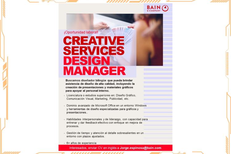 BAIN & COMPANY | Creative services design manager