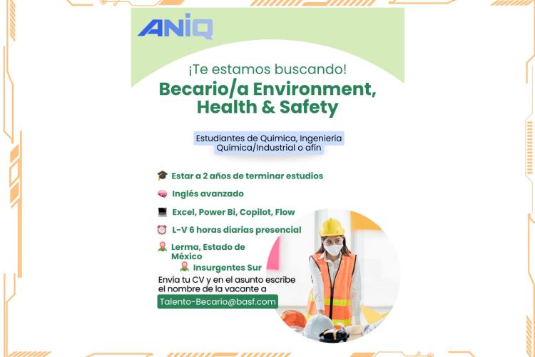 ANIQ | Becario/a Environment, Health & Safety