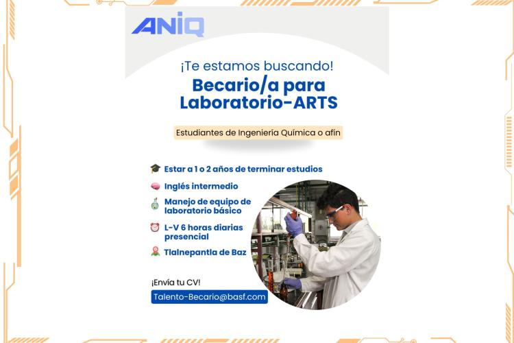 ANIQ | Becario/a para Laboratorio - ARTS