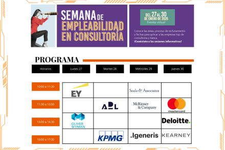 ¡Participa en la Semana de Empleabilidad en Consultoría!