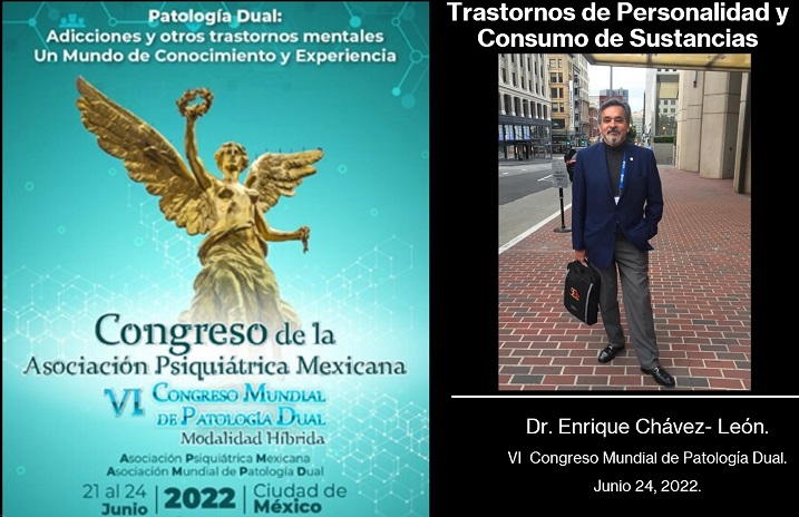Dr. Enrique Chávez-León con Poster Congreso Mundial