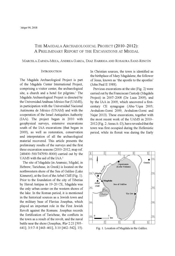 Atiqot. The Magdala Archaeologica