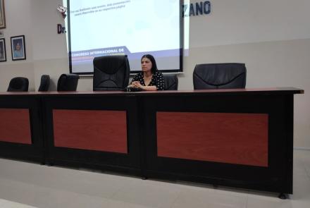 La Dra. Verónica Martínez impartió dos conferencias magistrales en las que abordó el tema de la justiciabilidad de la seguridad social y el nuevo sistema de justicia laboral.