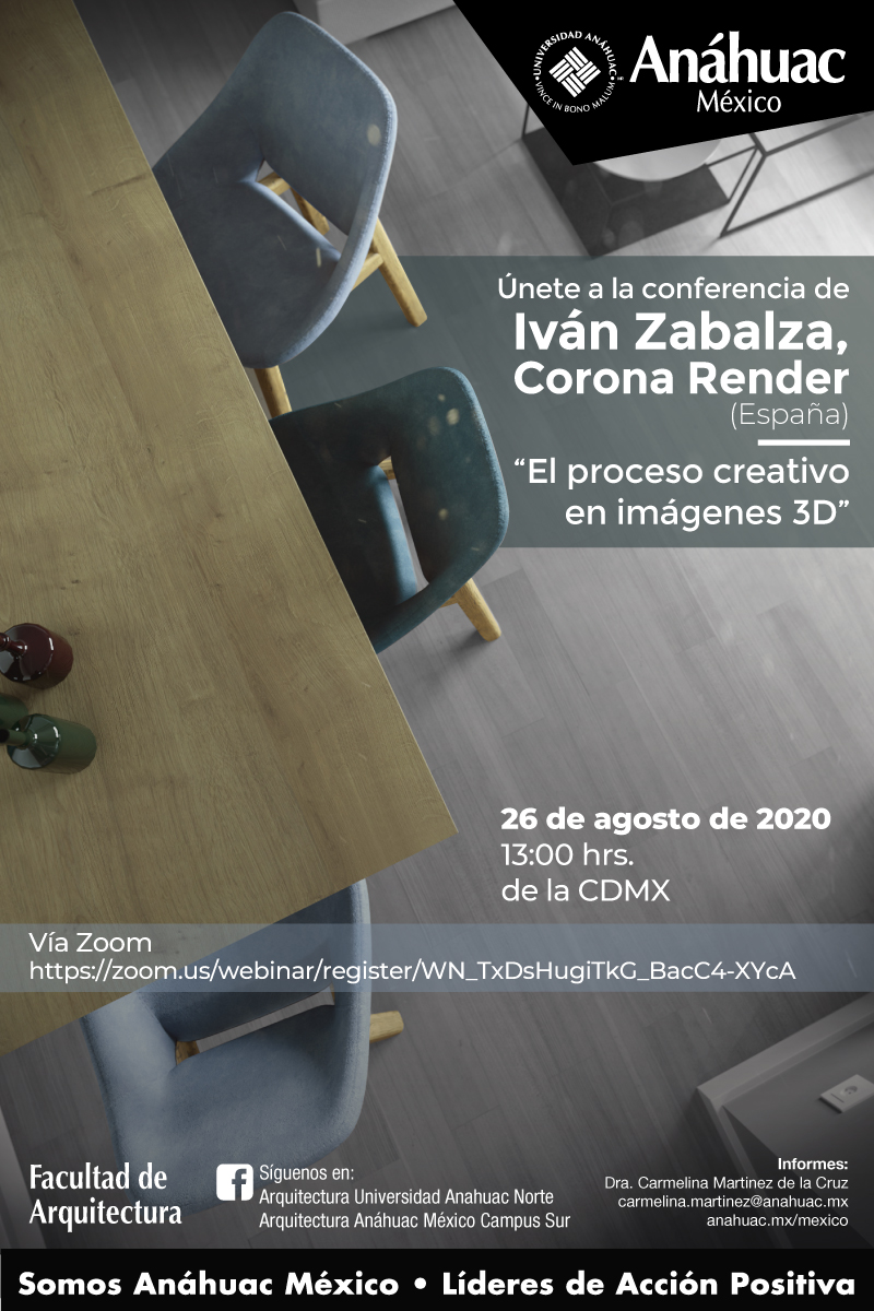 Conferencia, Ele proceso creativo en imágenes 3D" Iván Zabalza, Corona Render