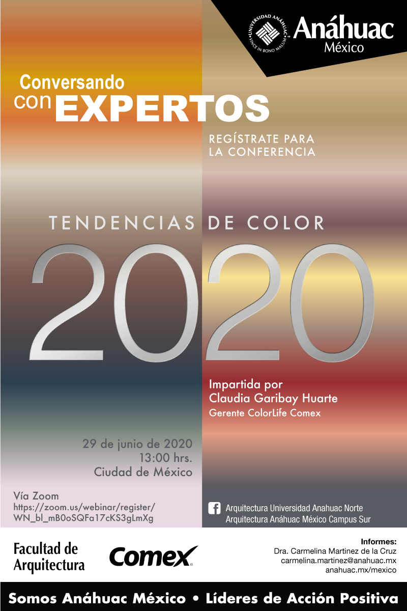 Conversando con expertos, "Tendencias de Color 2020"
