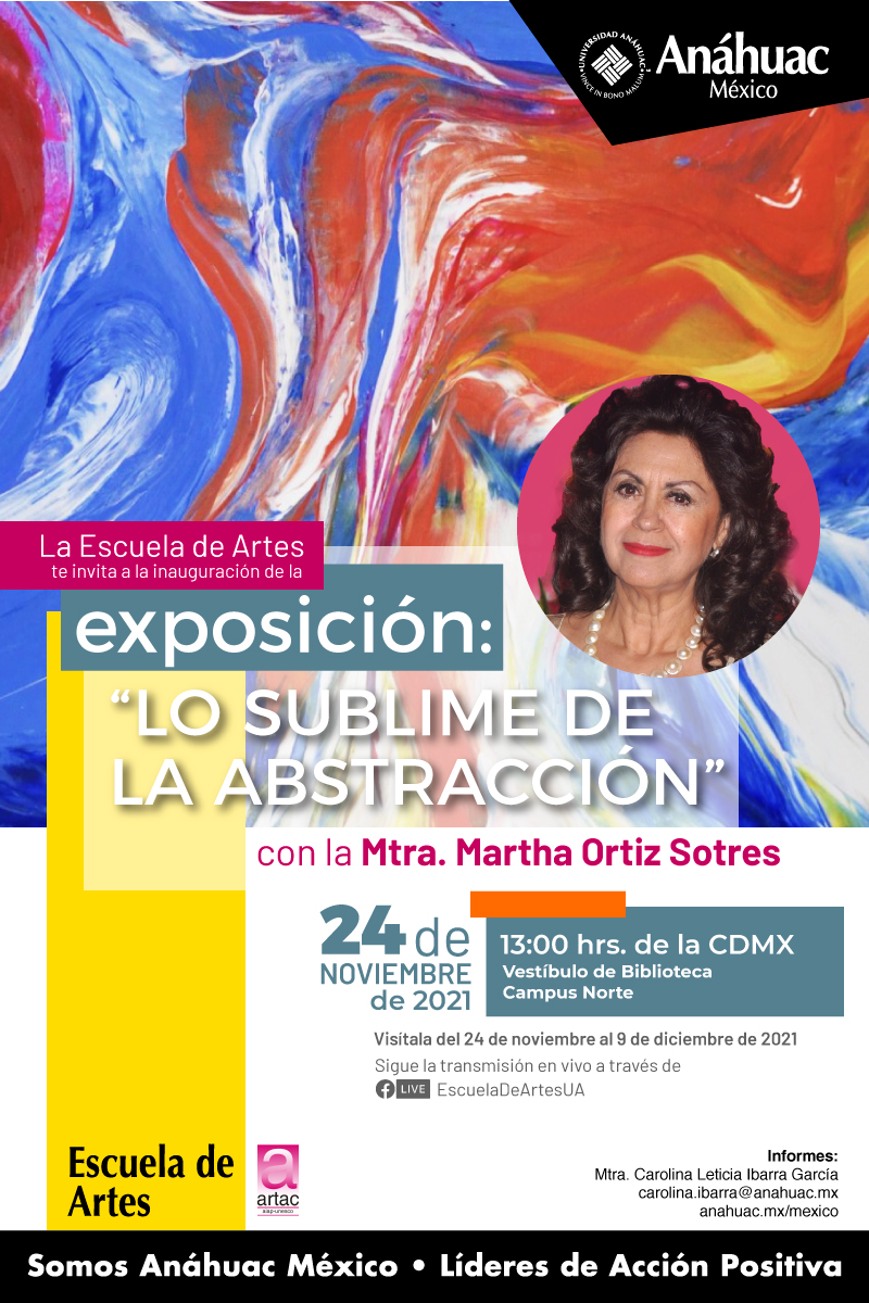 Asiste a la Inauguración de la expo Lo sublime de la abstracción