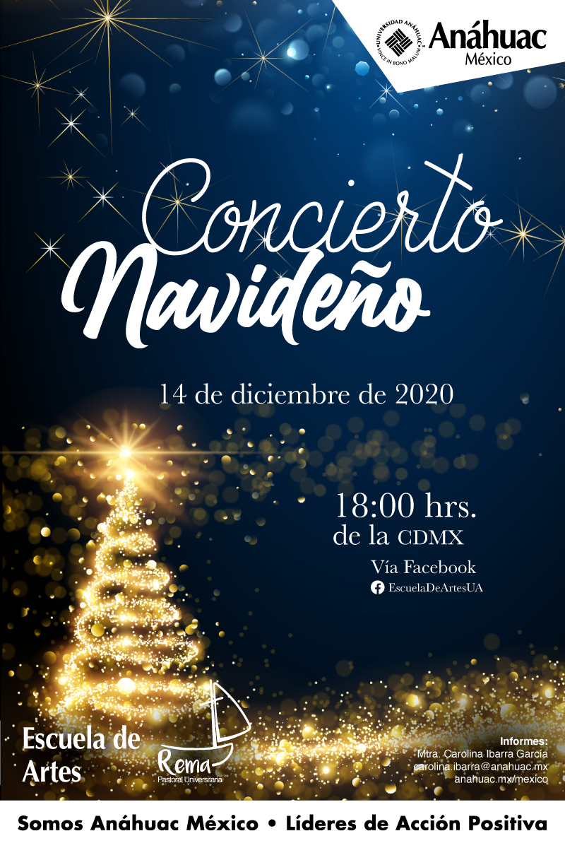 Asiste al Concierto Navideño de la Escuela de Artes