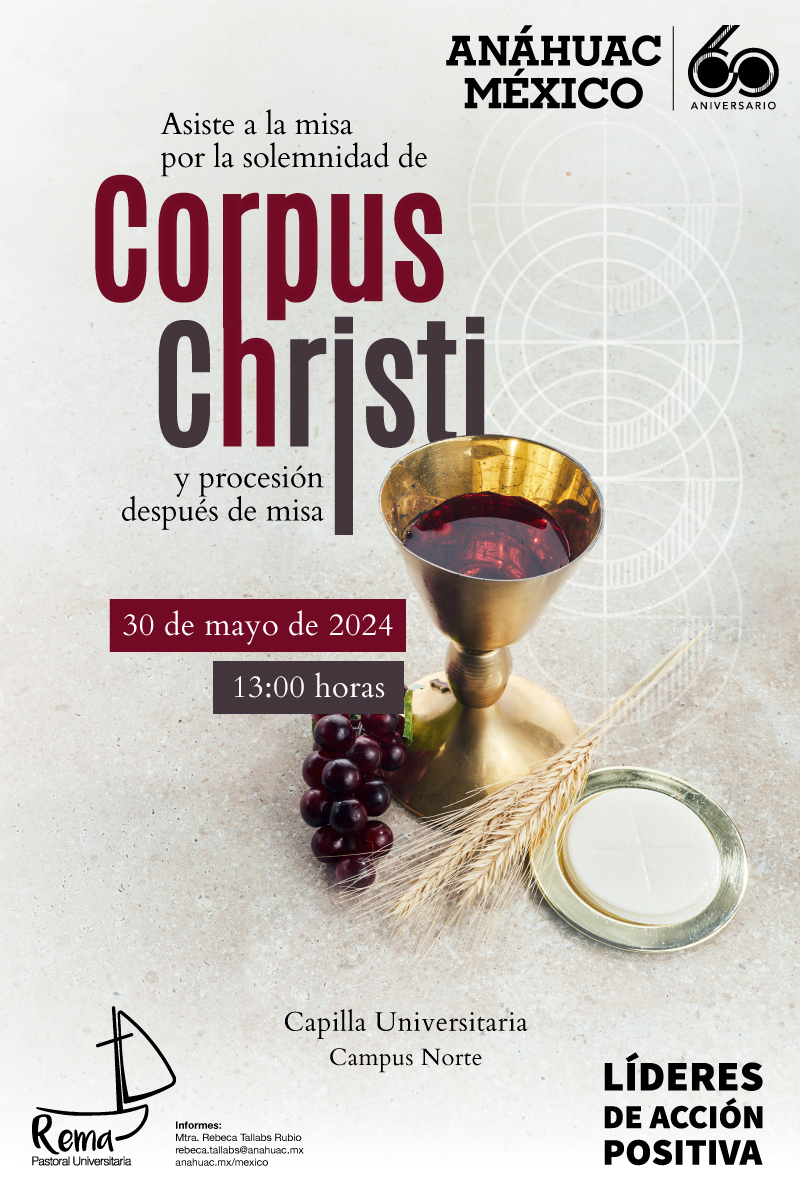 Te invitamos a la Misa y procesión de Corpus Christi