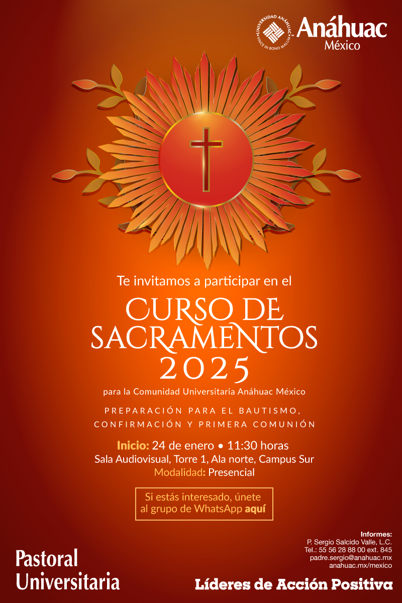 Regístrate al curso de sacramentos