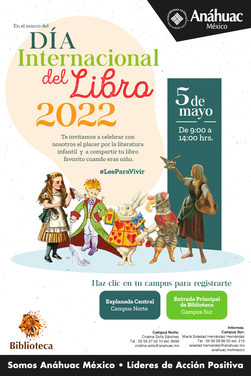 Celebra con nosotros el Día Internacional del Libro 2022