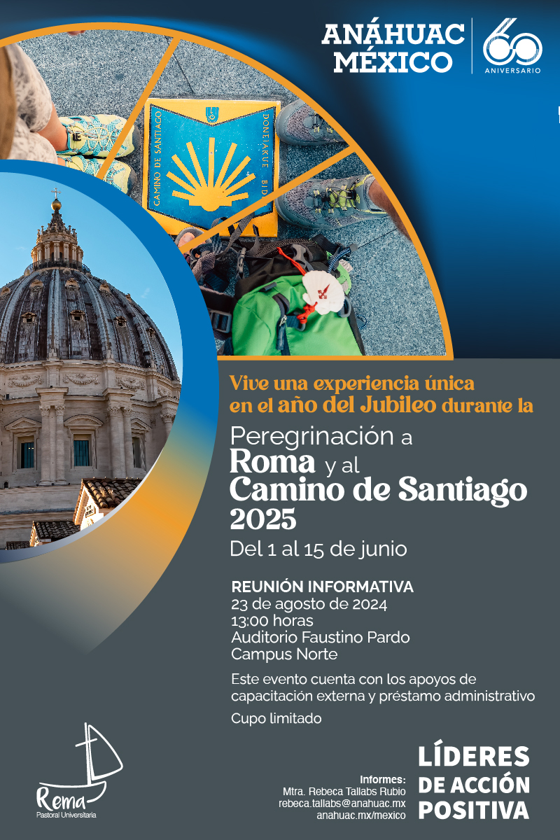 Participa en la peregrinación a Roma y al Camino de Santiago 2025