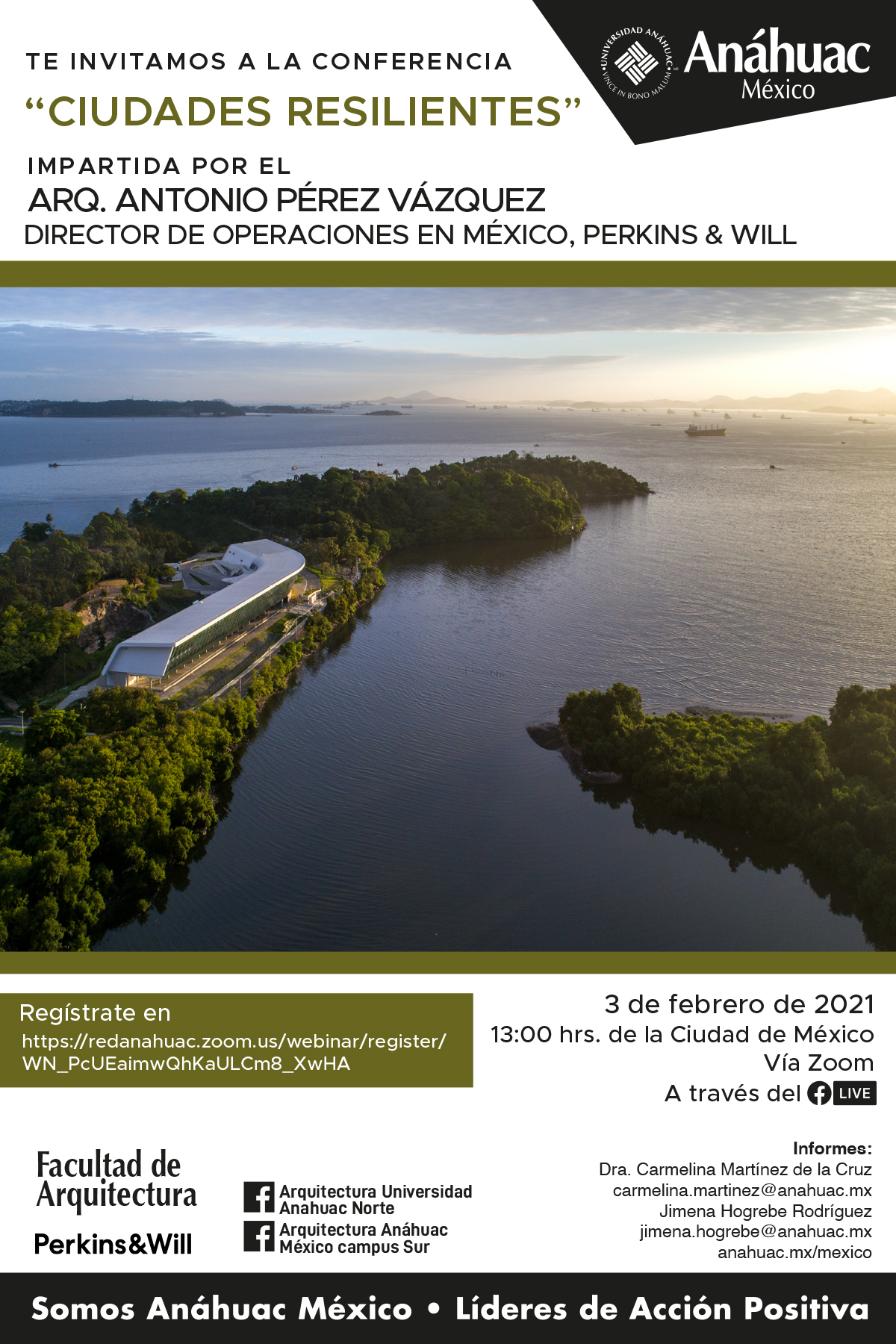 Ciclo de Conferencias de Arquitectura. Arq. Antonio Pérez Vázquez, Director de operaciones en México, Perkins & Will
