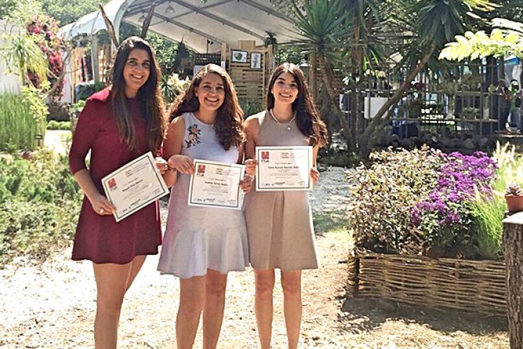 Alumnas de Arquitectura ganan el tercer lugar del Festival de Flores y Jardines 2018