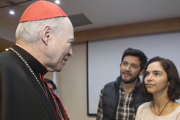 La Comunidad Universitaria dialoga con el Cardenal Carlos Aguiar Retes