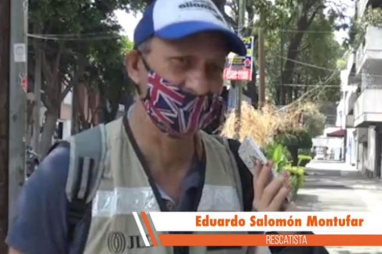 Eduardo Salomón, uno de los beneficiados de la campaña Dona una despensa