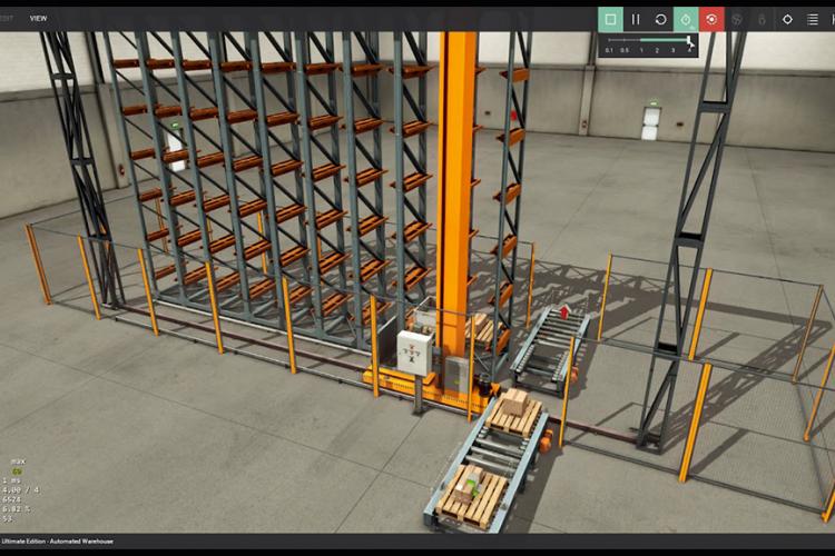 Factory IO: Simulación 3D de fábrica