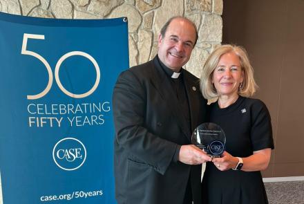 Our Rector, Dr. Cipriano Sánchez García, L.C., is honored with the 2024 CASE Leadership Award