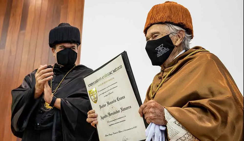 “La arquitectura para mí ha sido una entrega total”: Arq. Agustín Hernández, Doctor Honoris Causa por la Anáhuac