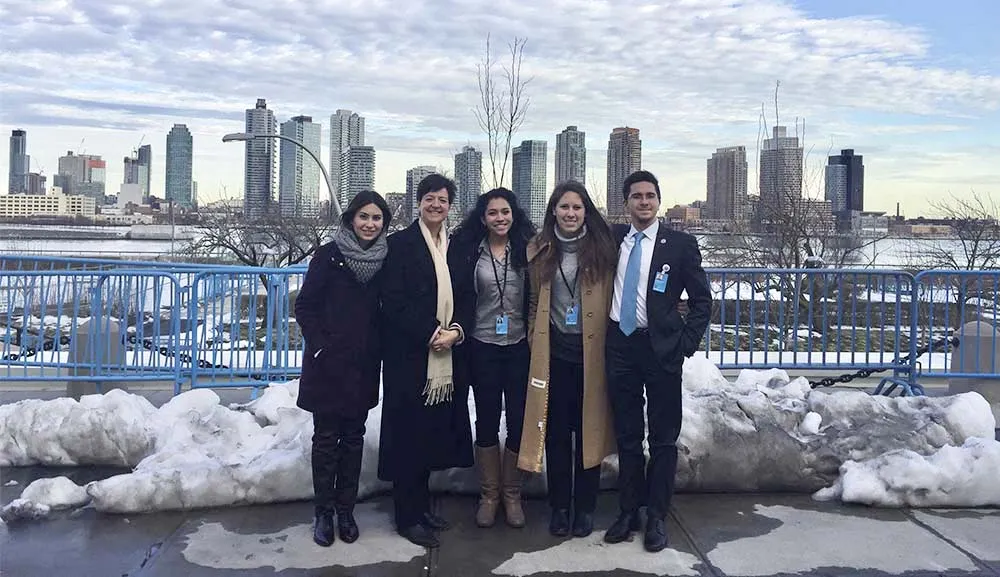 Nuestros alumnos, presentes la sesión 61 de la CSW de la ONU