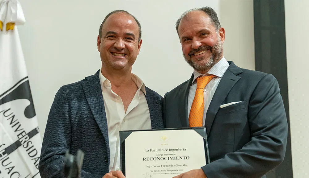 Carlos Fernández González imparte la Cátedra Prima de la Facultad de Ingeniería