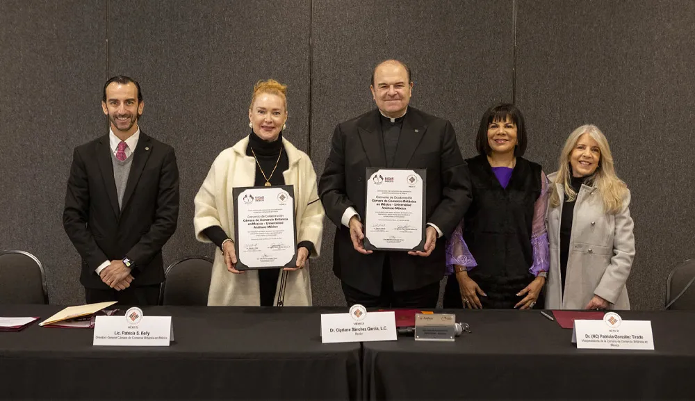 La Anáhuac México y la Cámara de Comercio Británica firman convenio de colaboración
