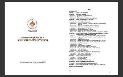Estatuto Orgánico de la Universidad Anáhuac Veracruz