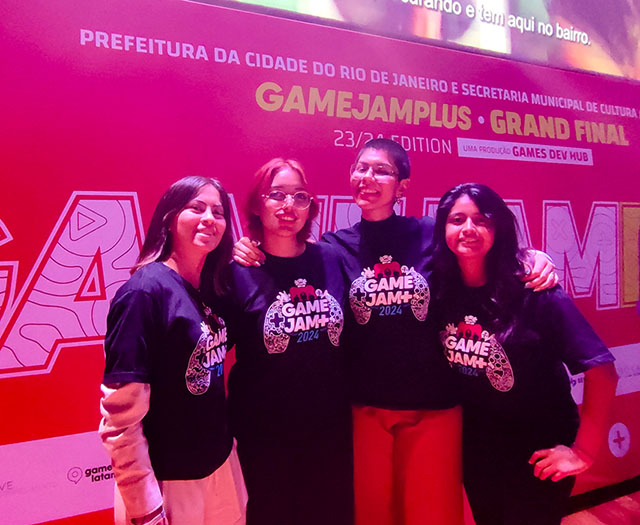 Alumnas de Animación Digital Participan en la Game Jam Plus en Río de Janeiro Brasil