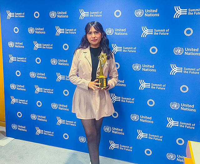 Alumna de Ingeniería Ganadora del Chegg.org Global Student Prize 2024