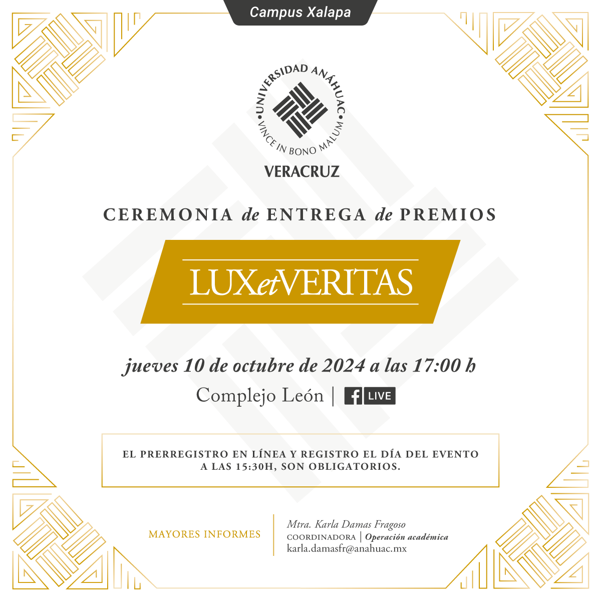 Ceremonia de Entrega de Premios Lux et Veritas