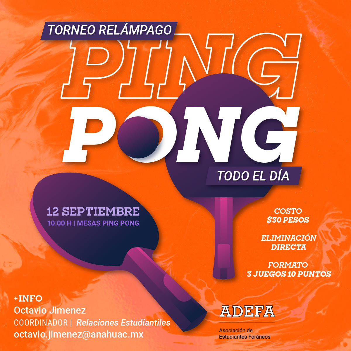 Torneo Relámpago de Ping-Pong ADEFA