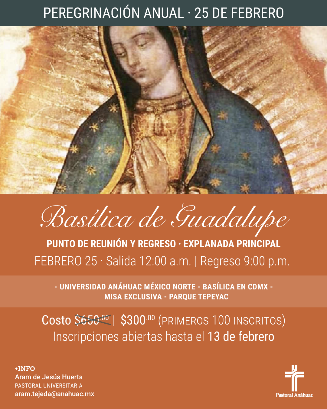 Peregrinación Anual a la Basílica de Guadalupe