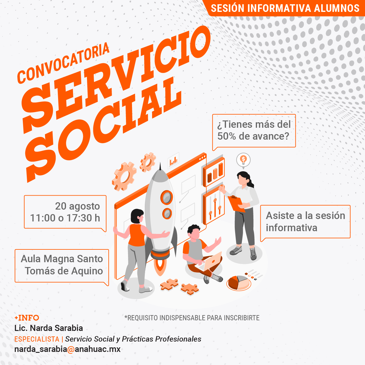 Servicio Social: Convocatoria para Alumnos Servicio Social: Convocatoria para Alumnos