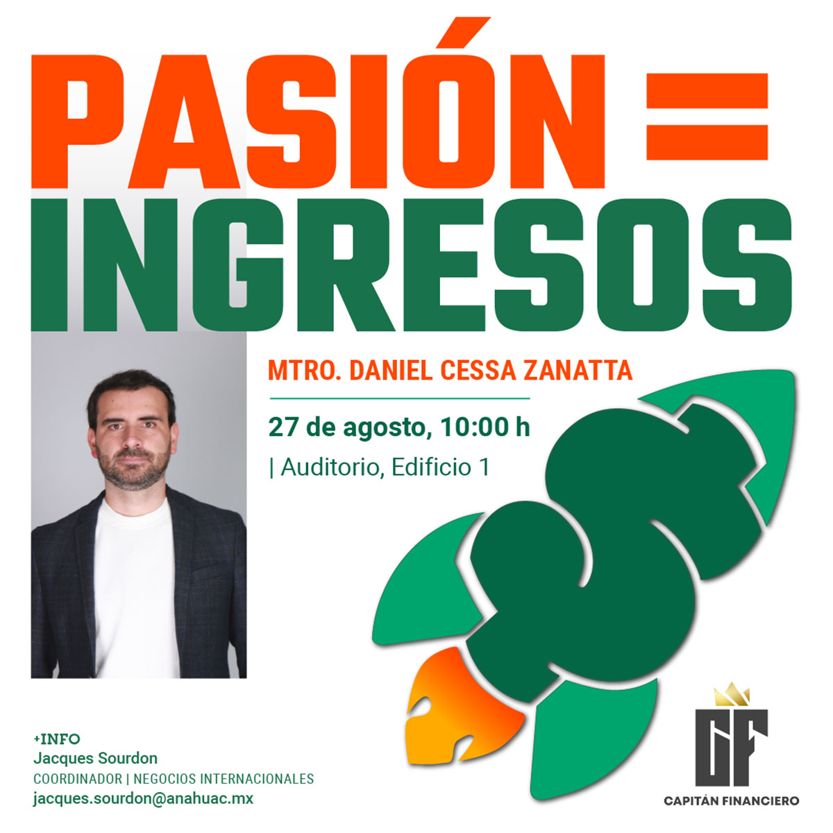 Pasión = Ingresos: Conferencia Magistral Pasión = Ingresos: Conferencia Magistral