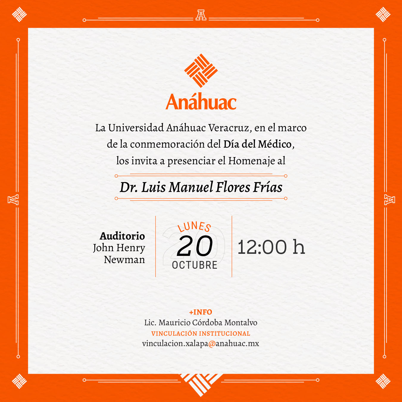 Cerrar vista en pantalla completa Conmemoración del Día del Médico