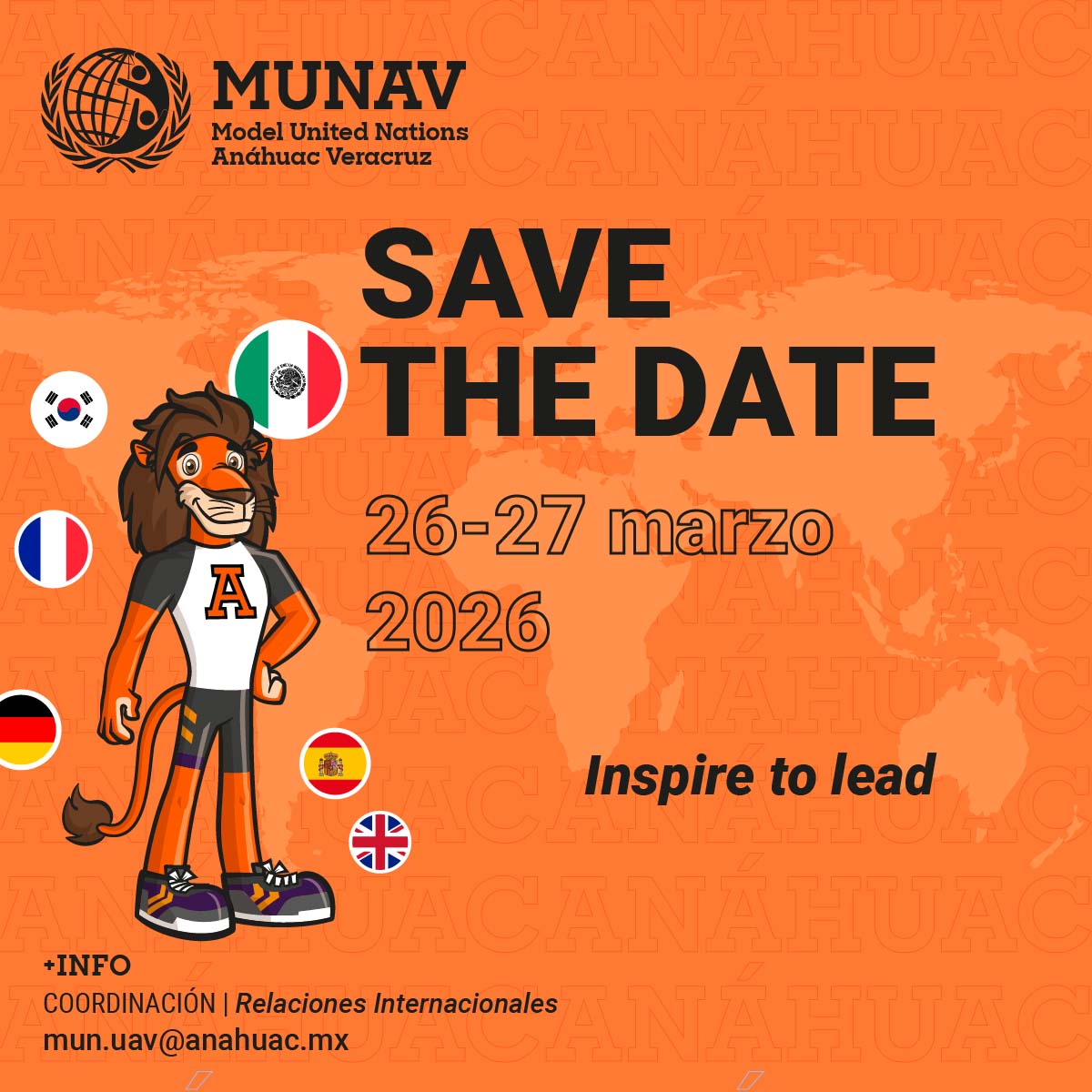 Cerrar vista en pantalla completa Save the Date: MUNAV 2026